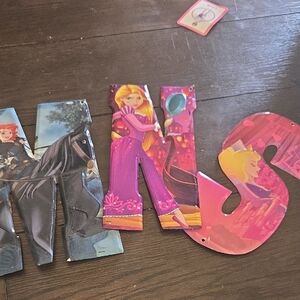 Disney Pink Purple Princess Wall Letters